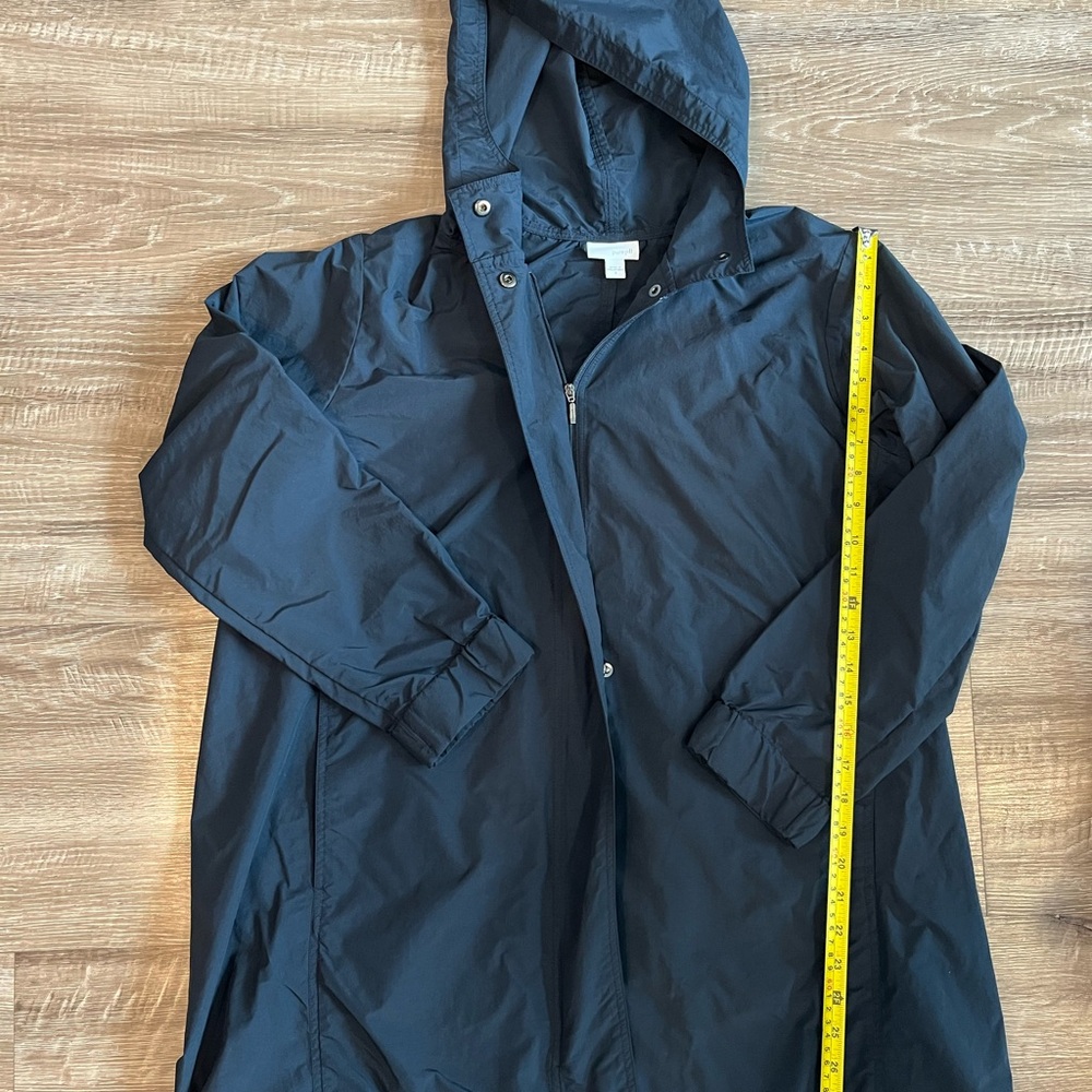 J. Jill Pure Jill Black Lightweight Rain Jacket Women’s Small - Picture 5 of 6
